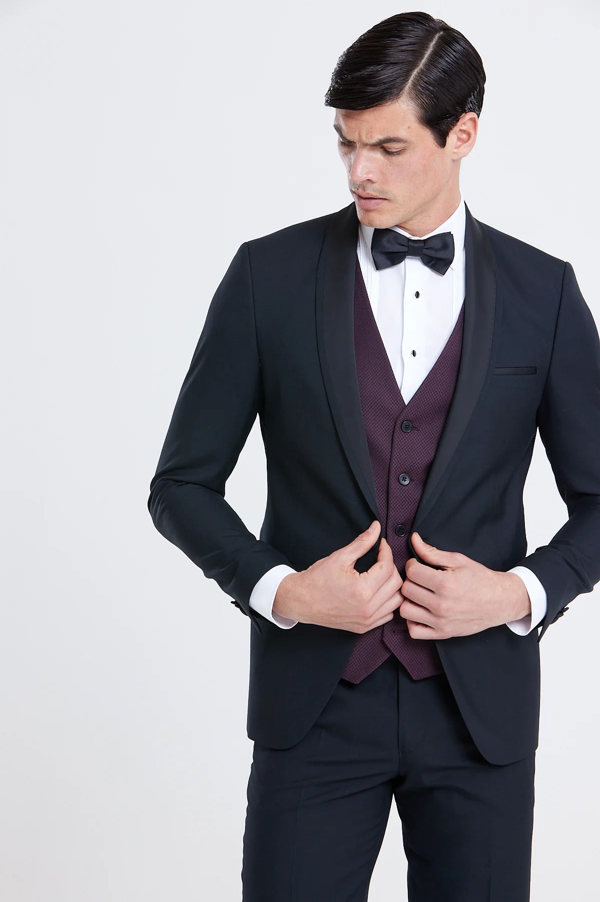 Rental - Benetti Elton Wine Waistcoat - 5024